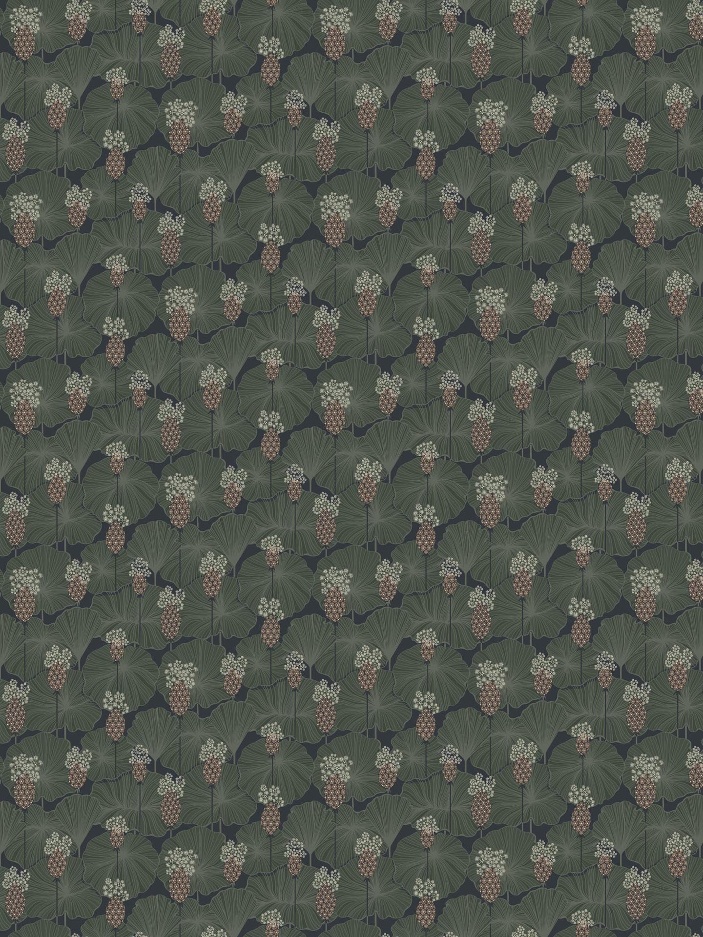 Boråstapeter Eastern Simplicity Umbrella Leaves 3119