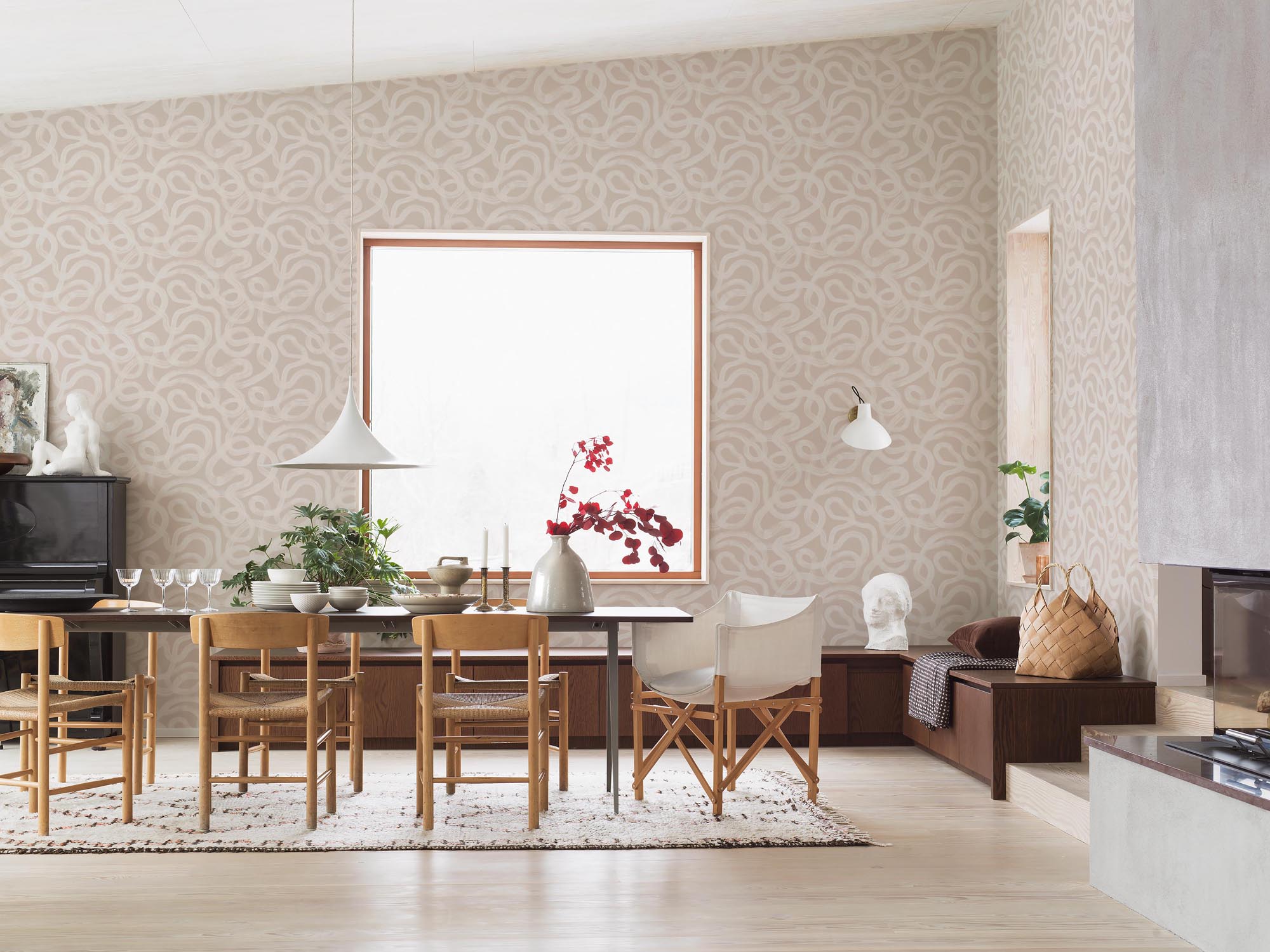 Boråstapeter Graphic Curve 4734 Behang