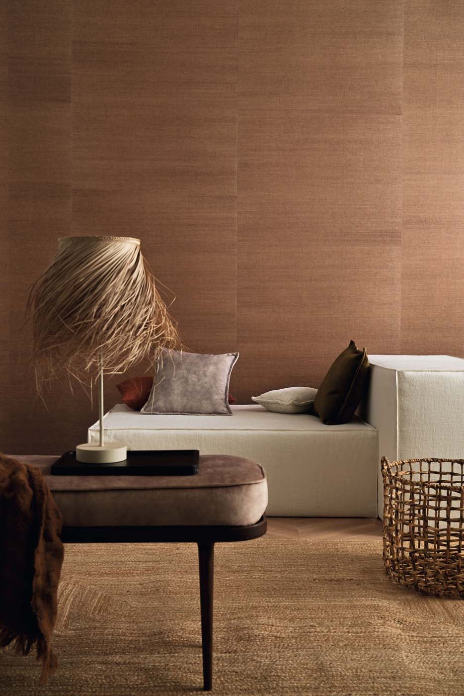 Casamance Sisalana Deserti - 70853048 Behang
