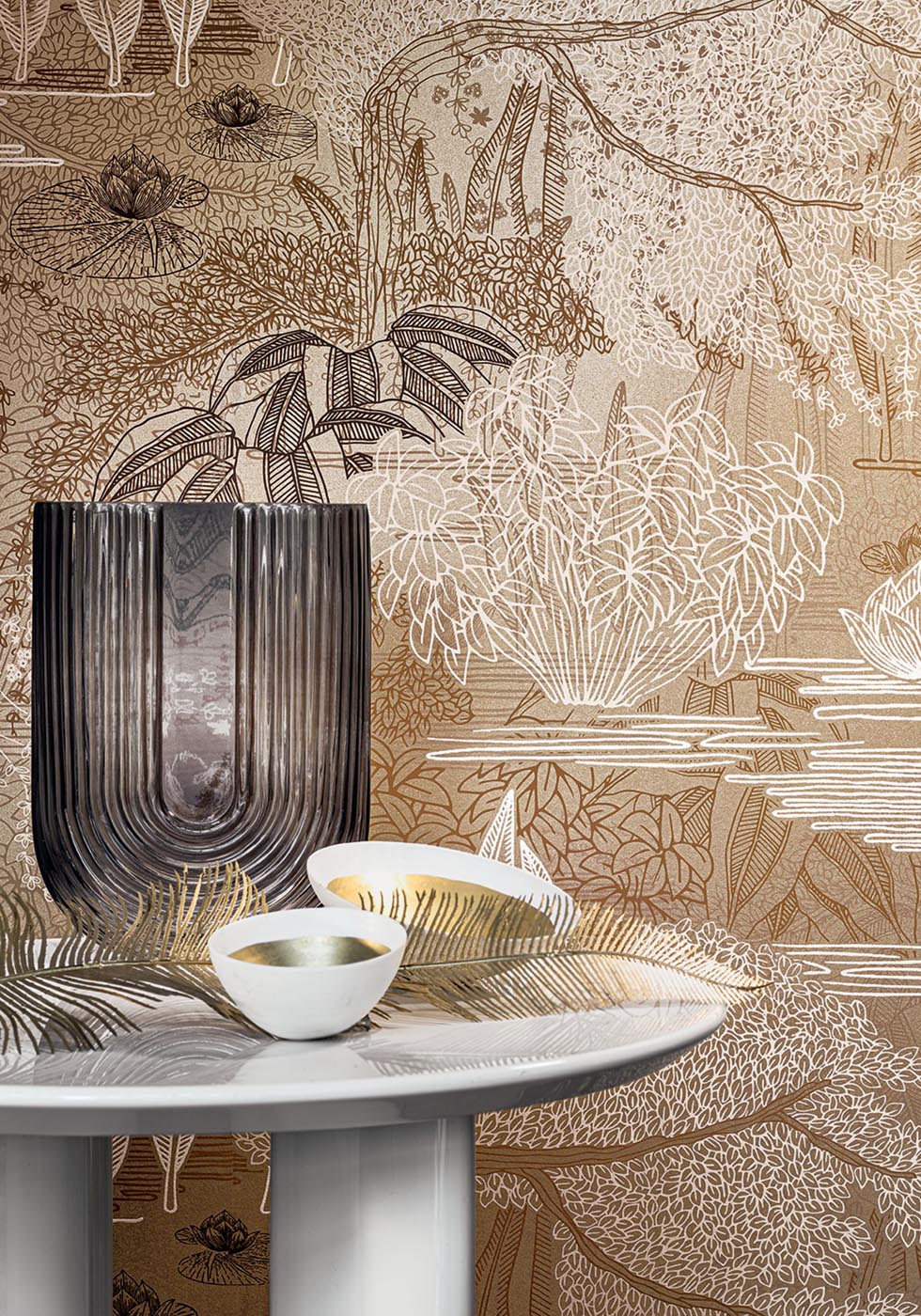 Casamance Square Jasmin Jasmin - 75680508 Behang