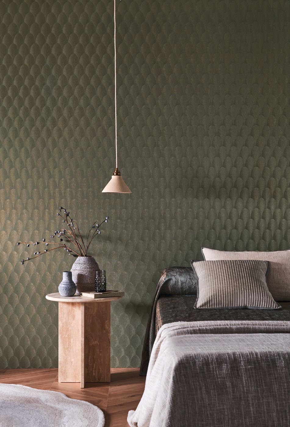 Casamance Textures Métalliques Tourmaline - 75781834 Behang