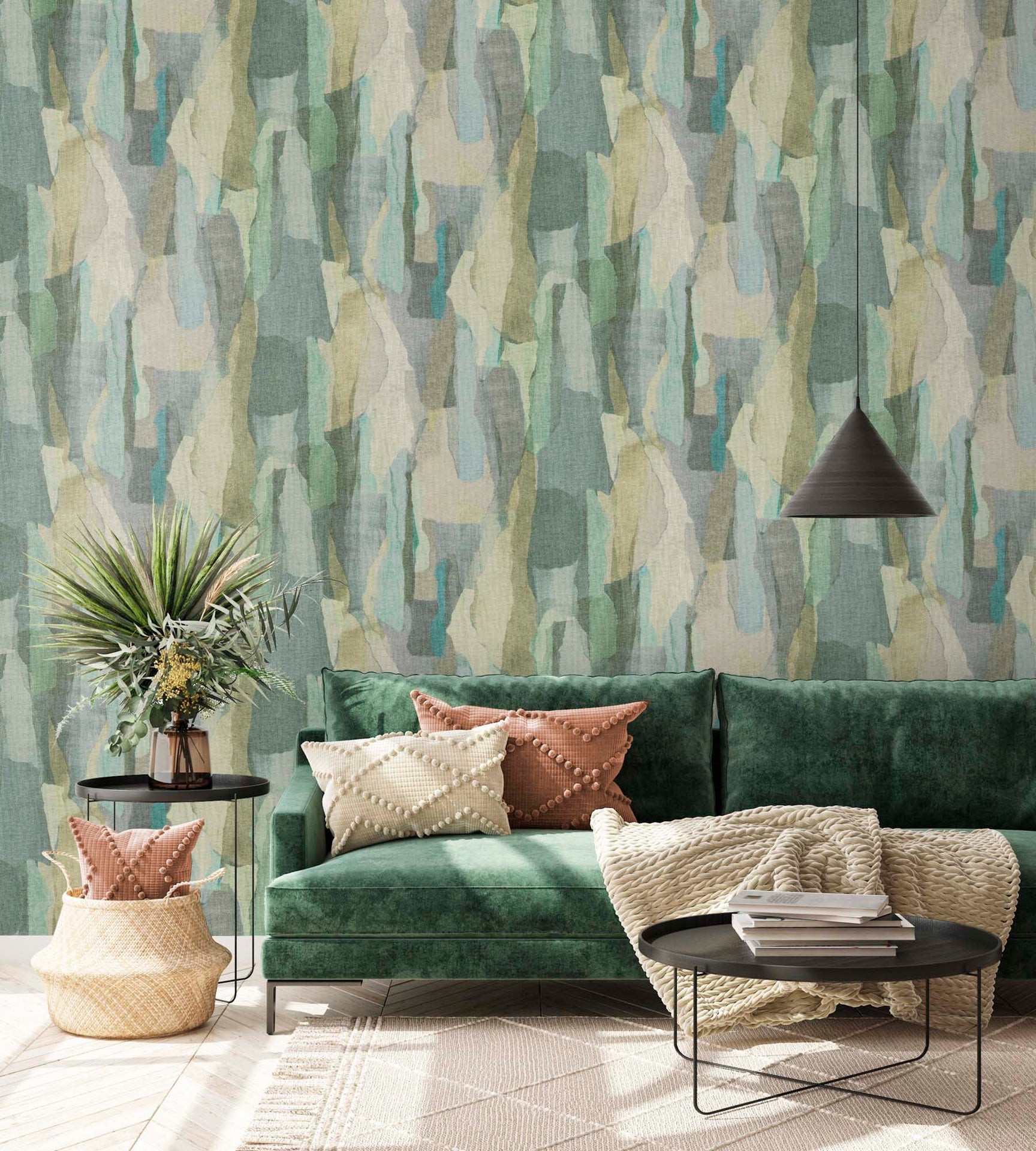 Hooked on Walls Aquarel Collage 27702 Behang