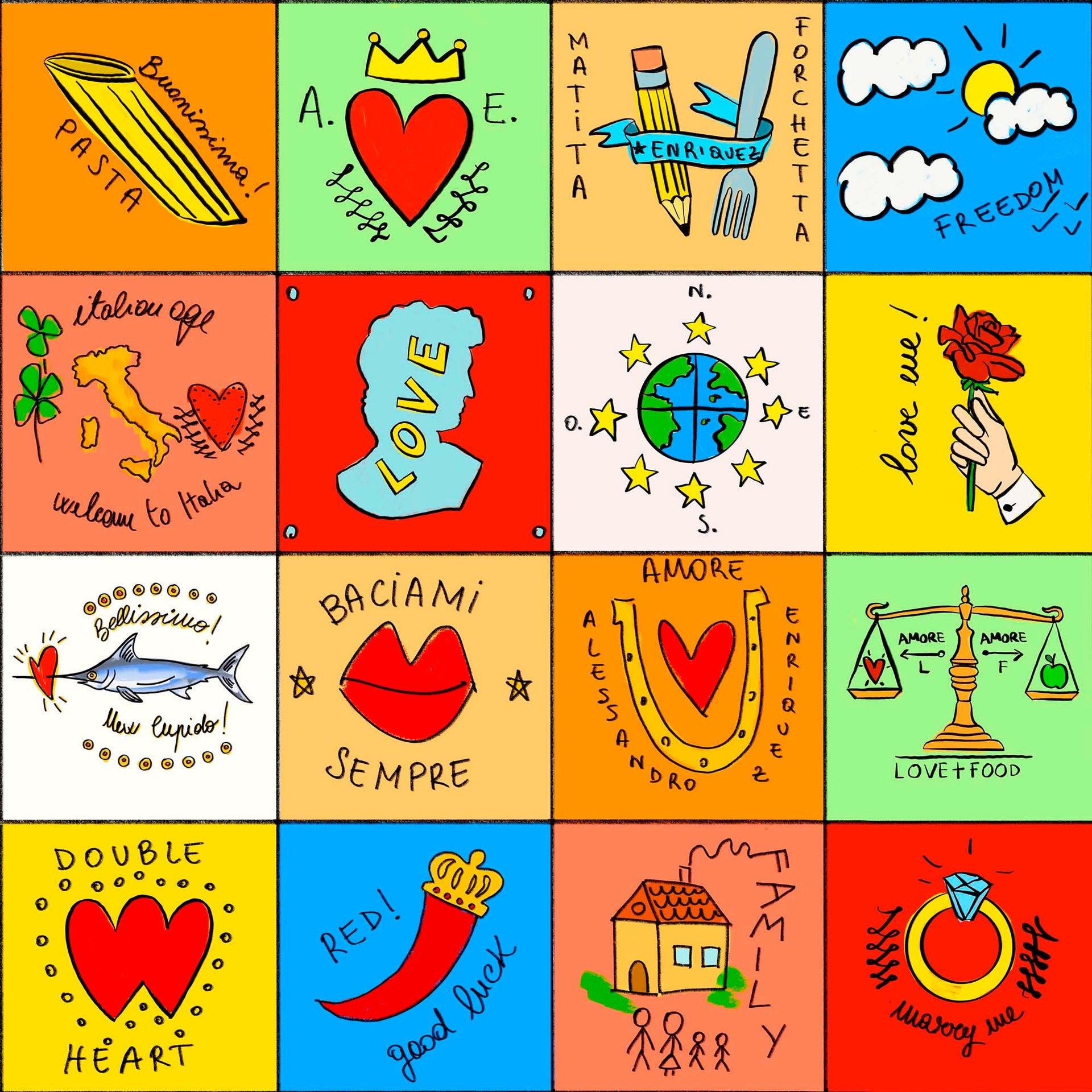 Hooked on Walls Enriquezland Baciami Sempre 25549 Behang