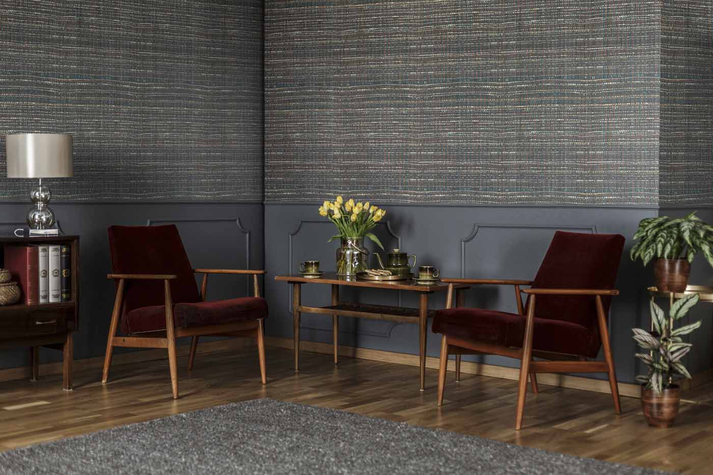 Hooked on Walls Liaison Woven Tulips 46309 Behang