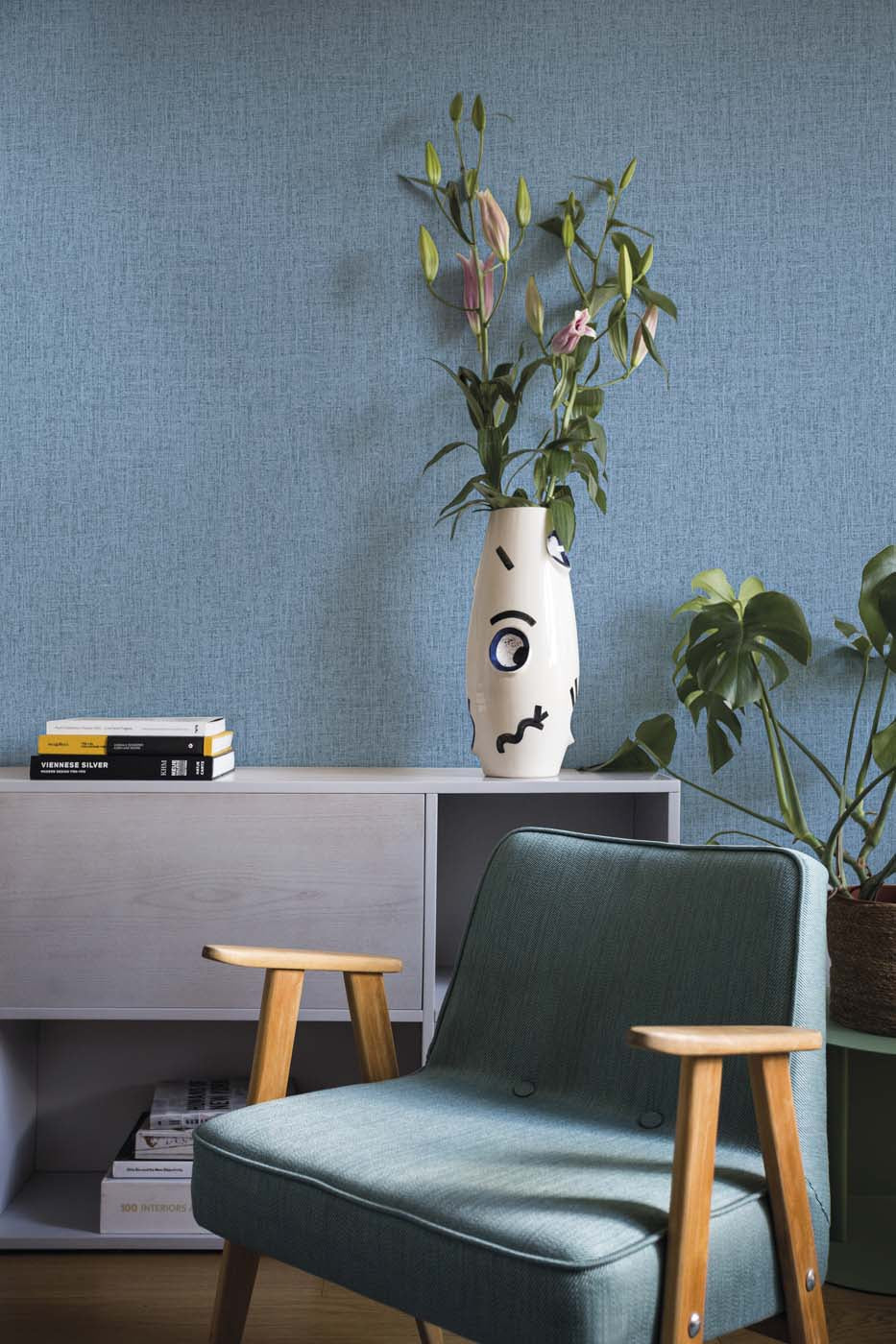 Hooked on Walls Linen Lyrics Unito 34722 Behang