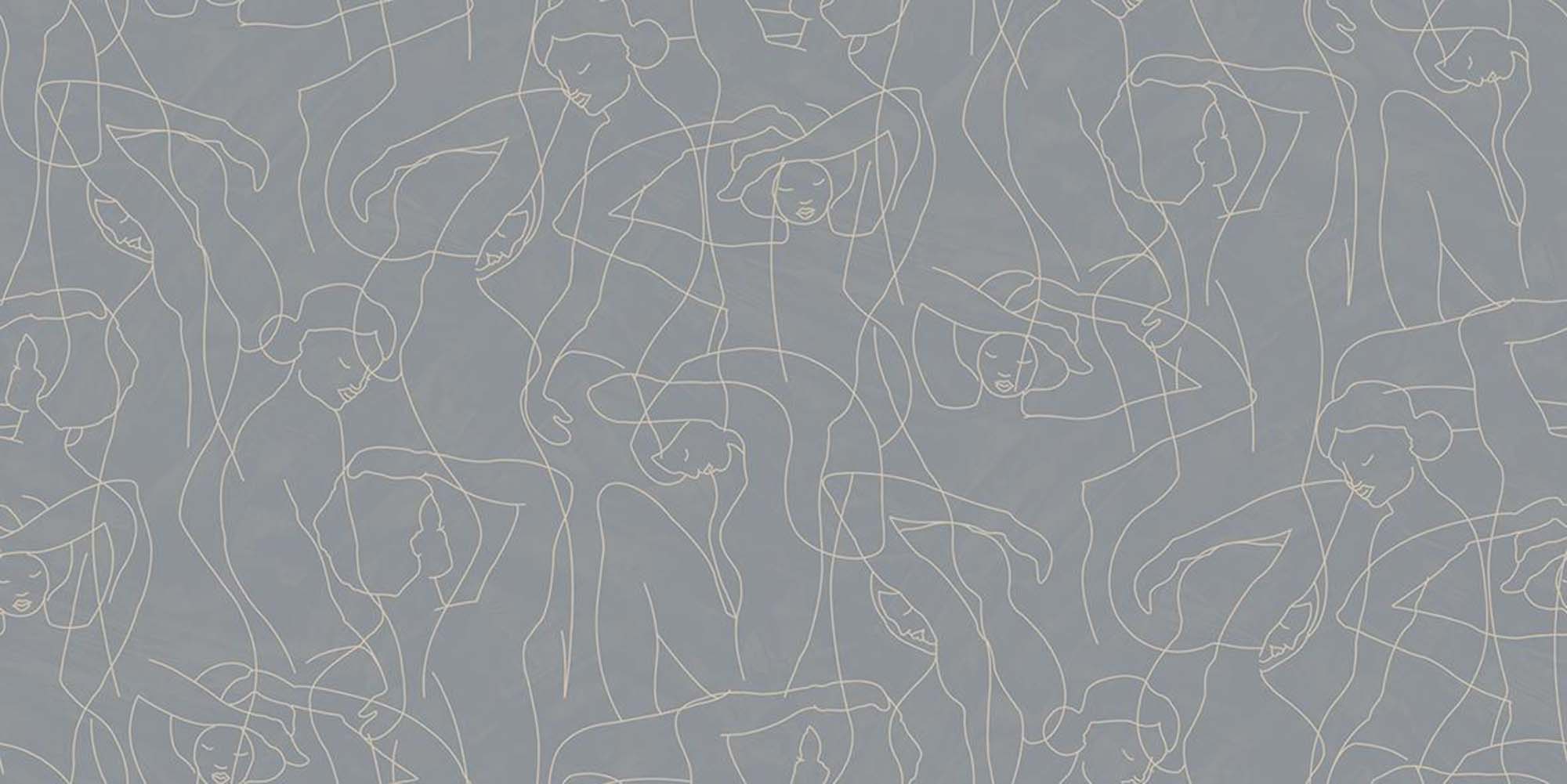 Hooked on Walls Silhouette Model Lines 34846