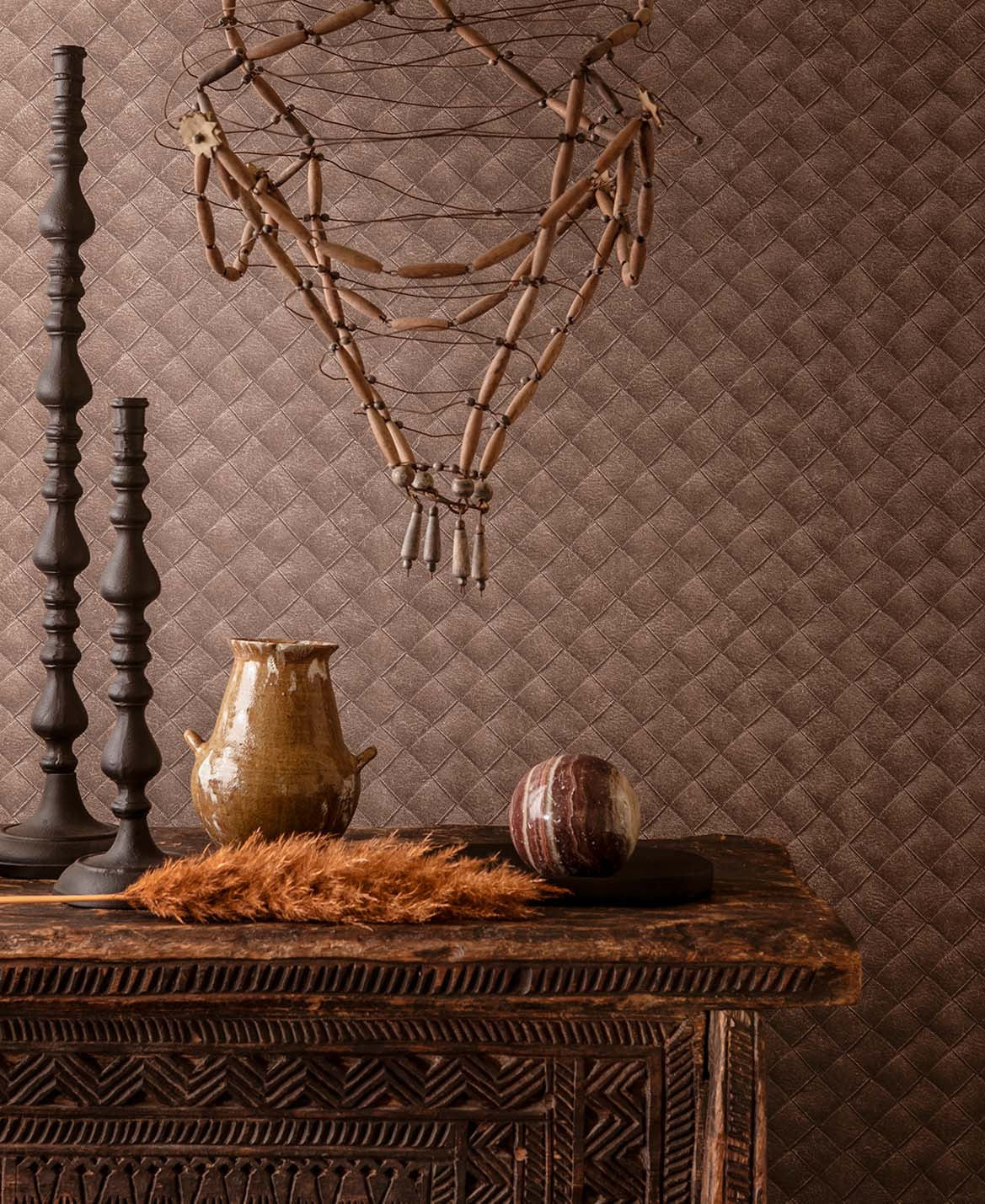 Hooked on Walls Tahiti Leather Patchwork TA25072