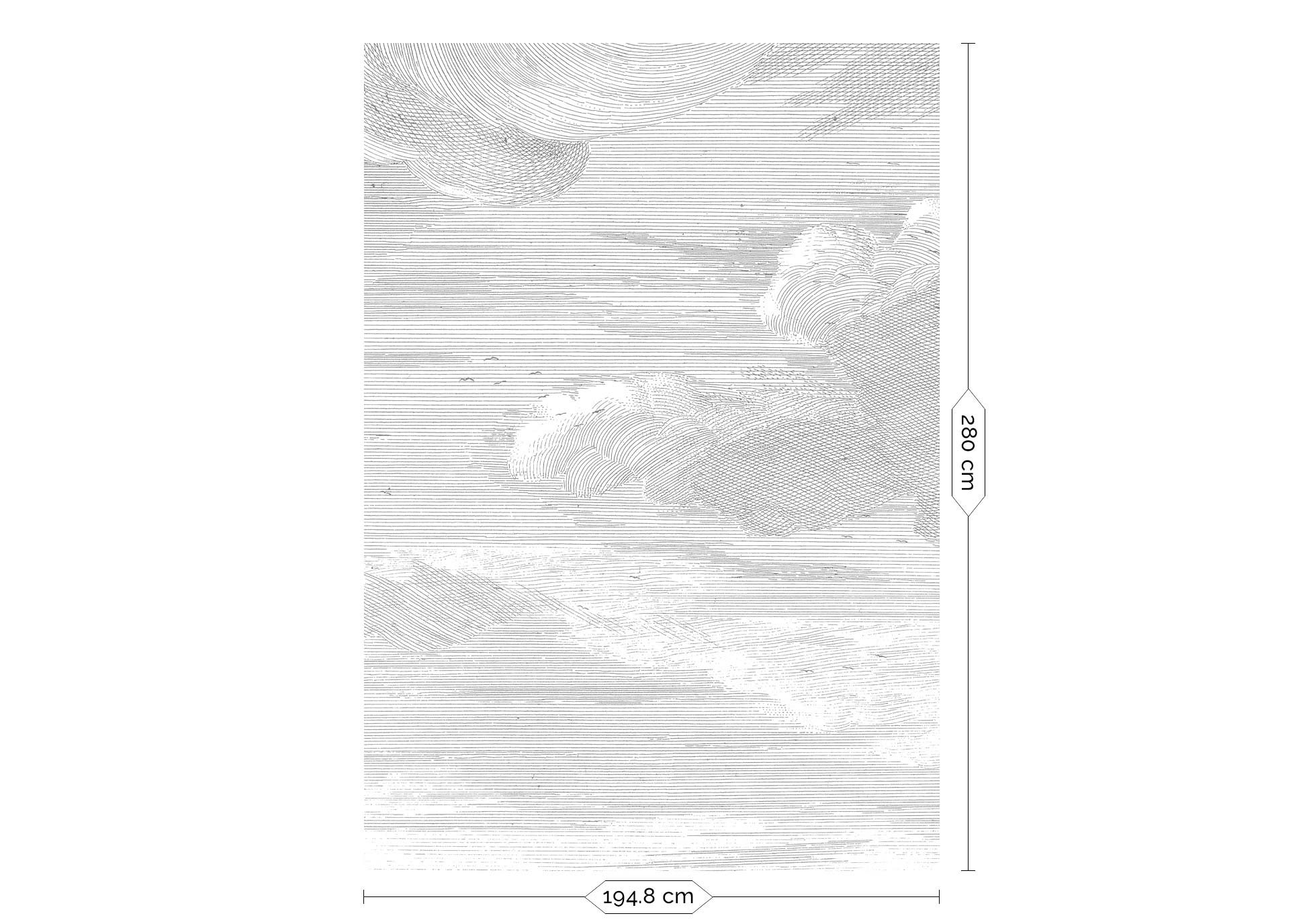 KEK Amsterdam Engraved Clouds WP-620 - 4 Sheets Behang