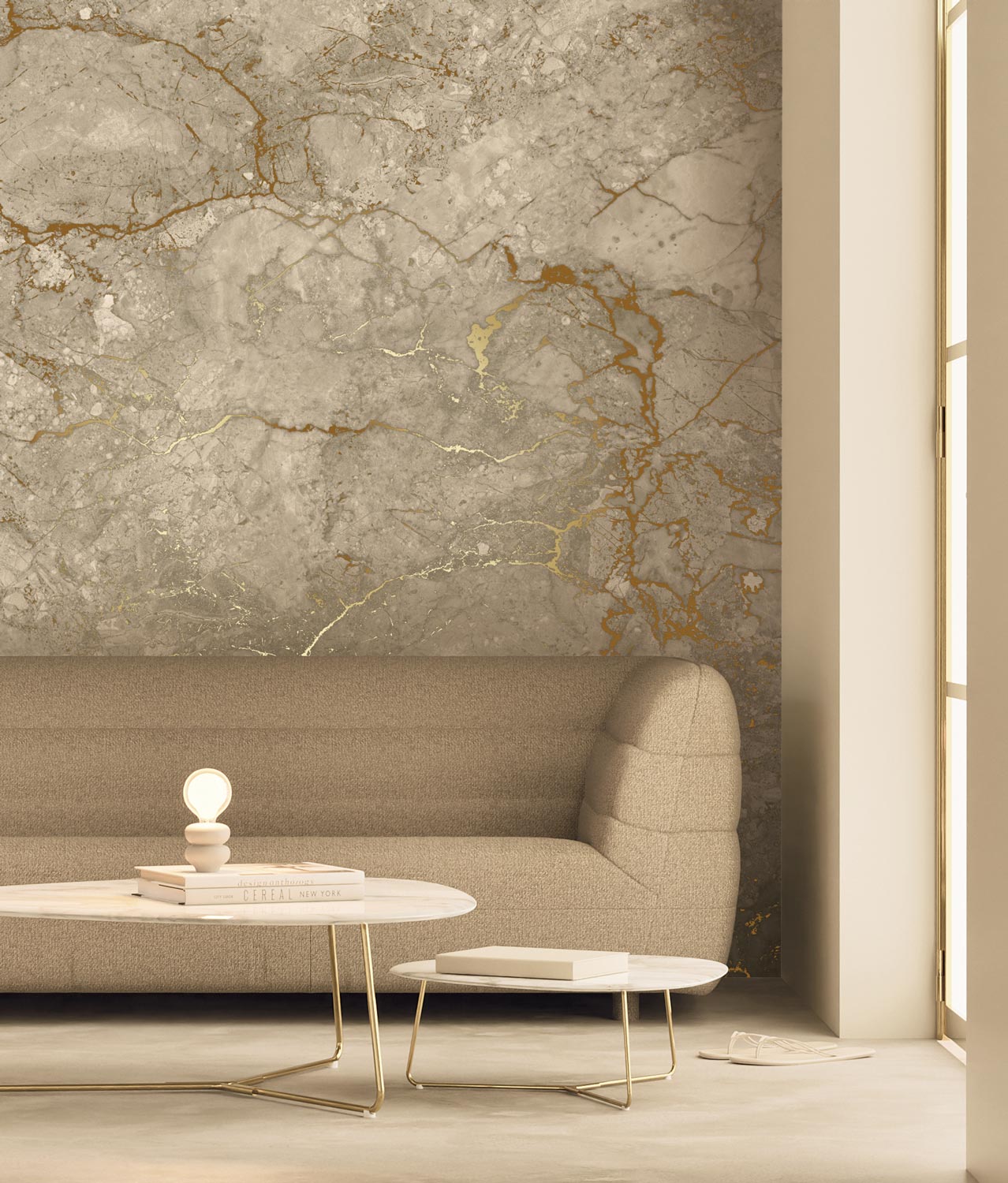 KEK Amsterdam Frans Uyterlinde Marble FU-063 - 4 Sheets Behang
