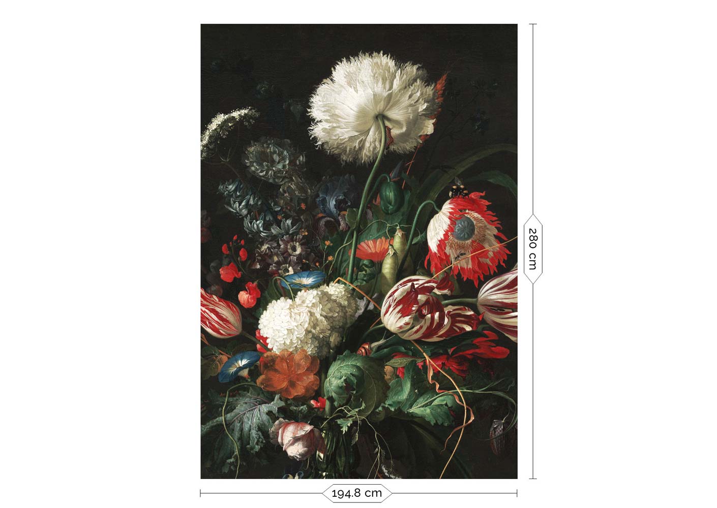 KEK Amsterdam Golden Age Flowers WP-200 - 4 Sheets Behang