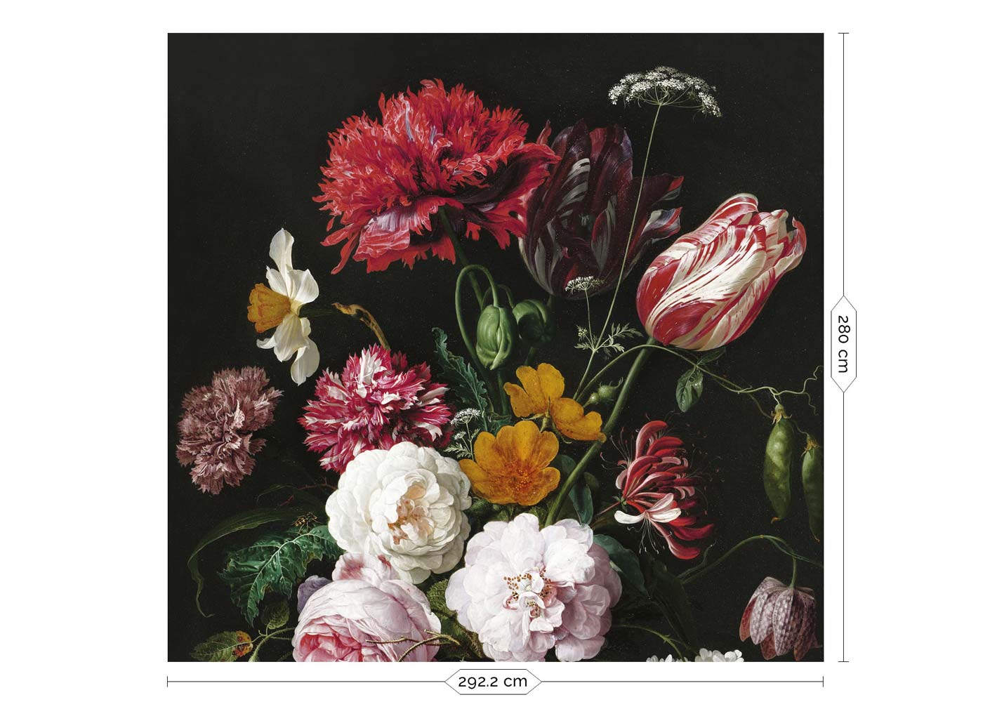 KEK Amsterdam Golden Age Flowers WP-211 - 6 Sheets Behang