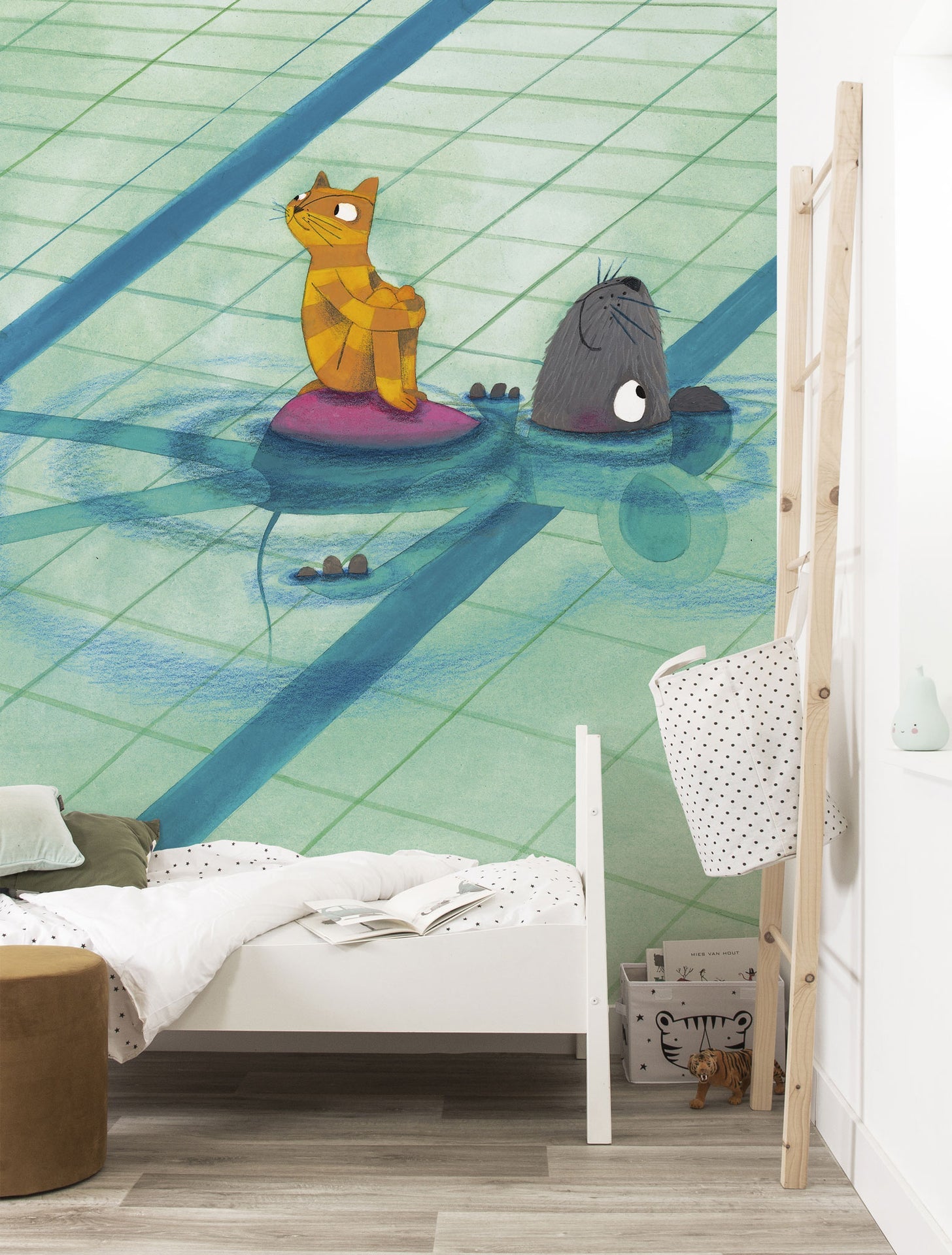 KEK Amsterdam Swimming Lesson WS-026 - 8 Sheets Behang