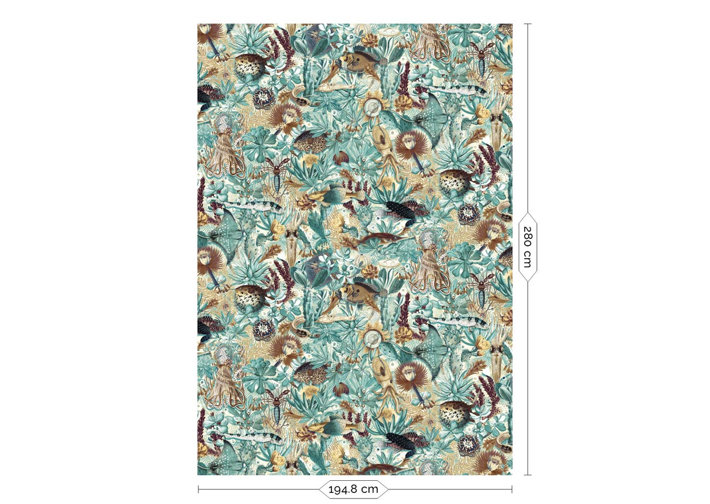 KEK Amsterdam Underwater Jungle WP-683 - 4 Sheets Behang