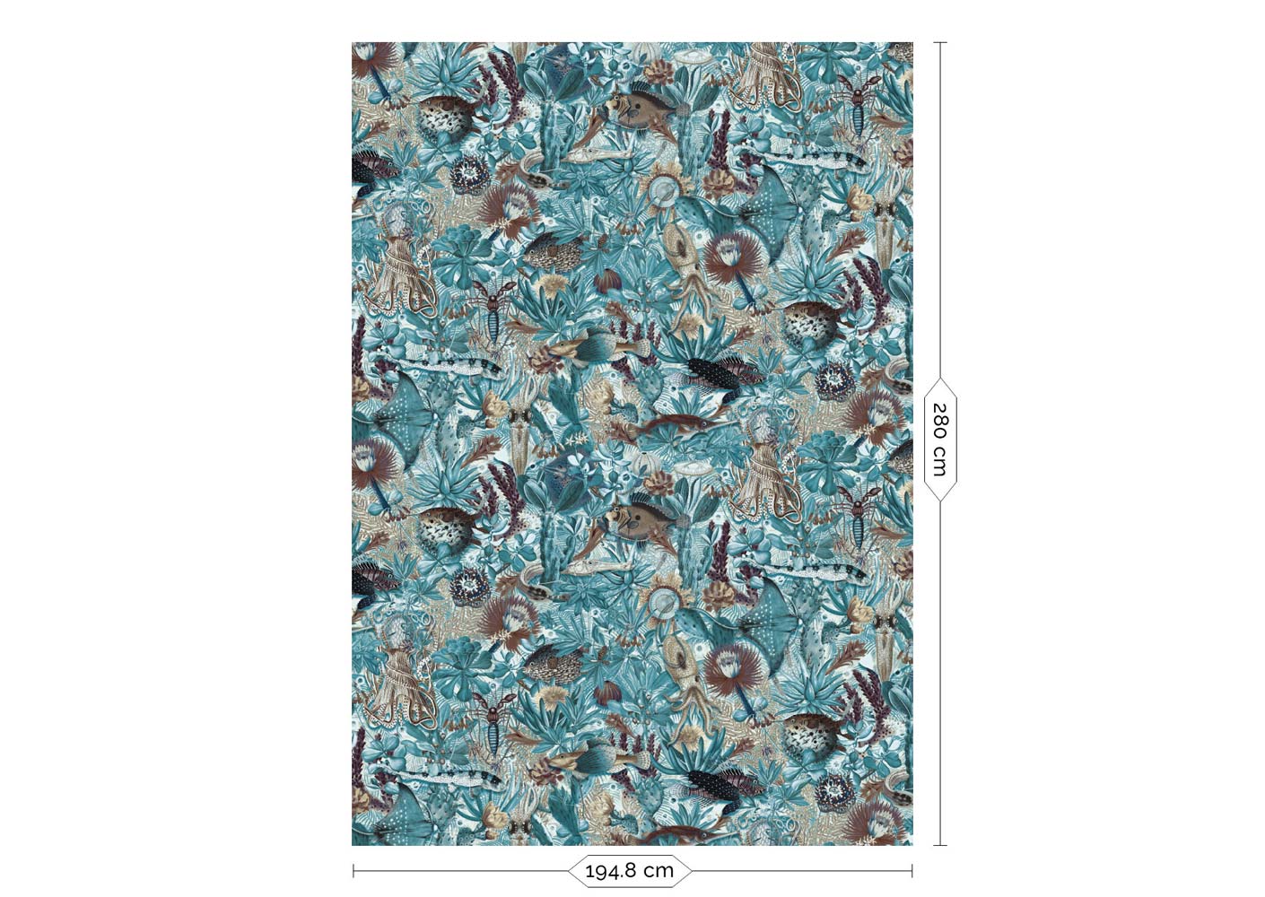 KEK Amsterdam Underwater Jungle WP-684 - 4 Sheets Behang