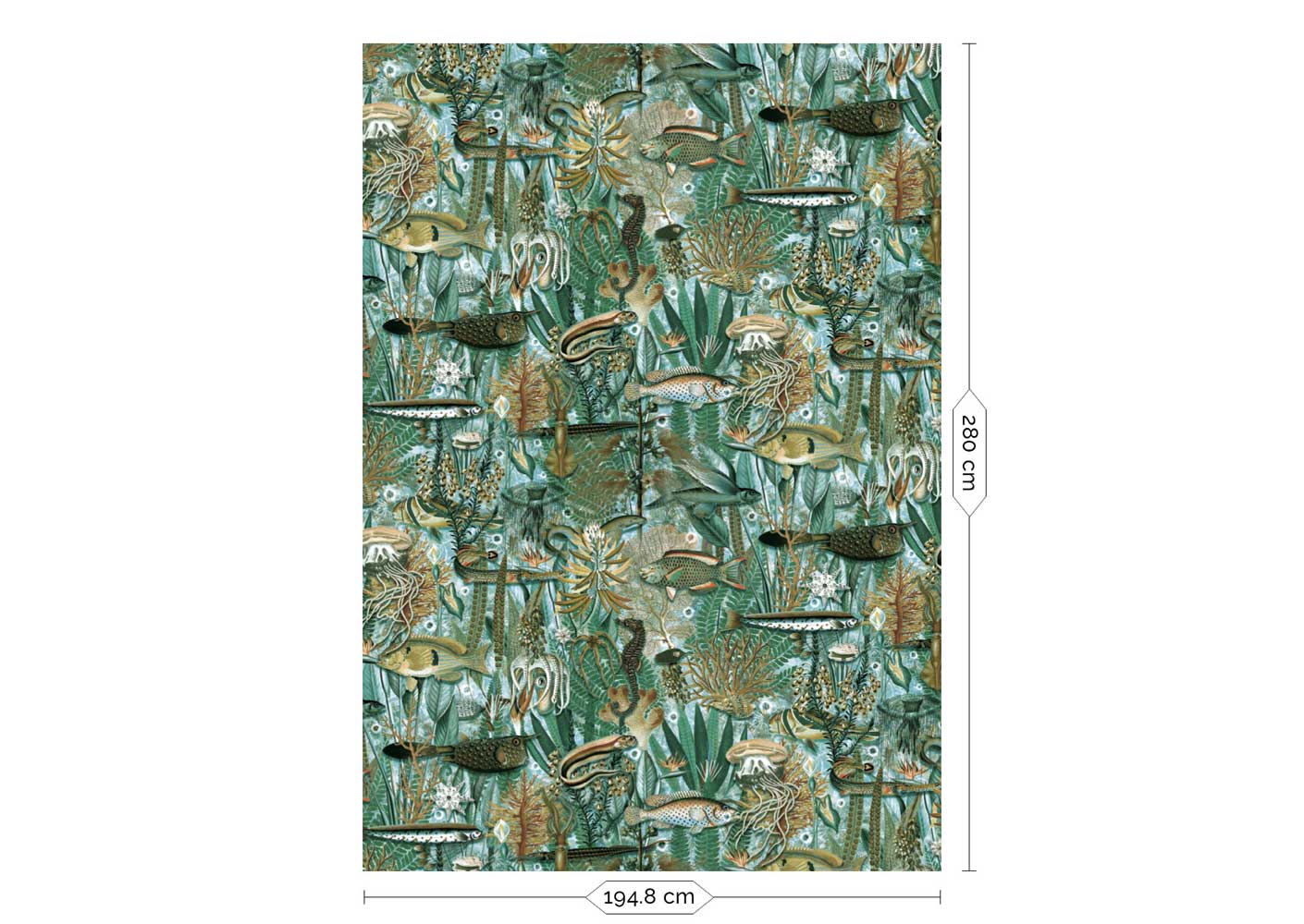 KEK Amsterdam Underwater Jungle WP-688 - 4 Sheets Behang