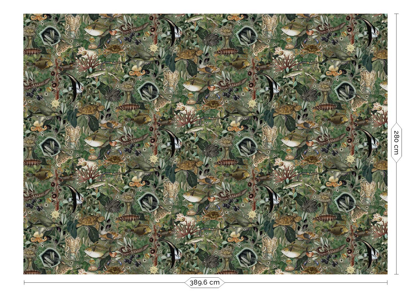 KEK Amsterdam Underwater Jungle WP-697 - 8 Sheets Behang