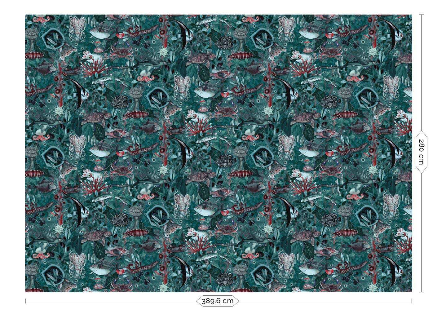 KEK Amsterdam Underwater Jungle WP-698 - 8 Sheets Behang