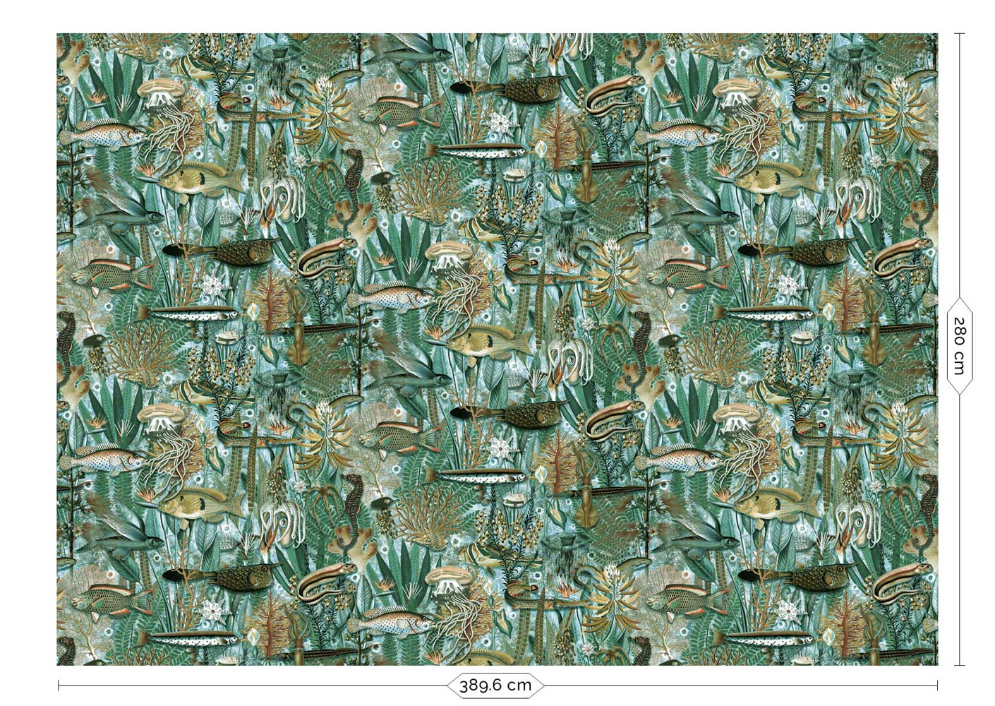 KEK Amsterdam Underwater Jungle WP-700 - 8 Sheets Behang