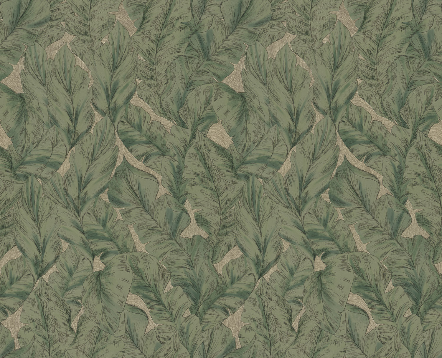 Roberto Cavalli 9 - Bladeren Groen/Beige - 21077