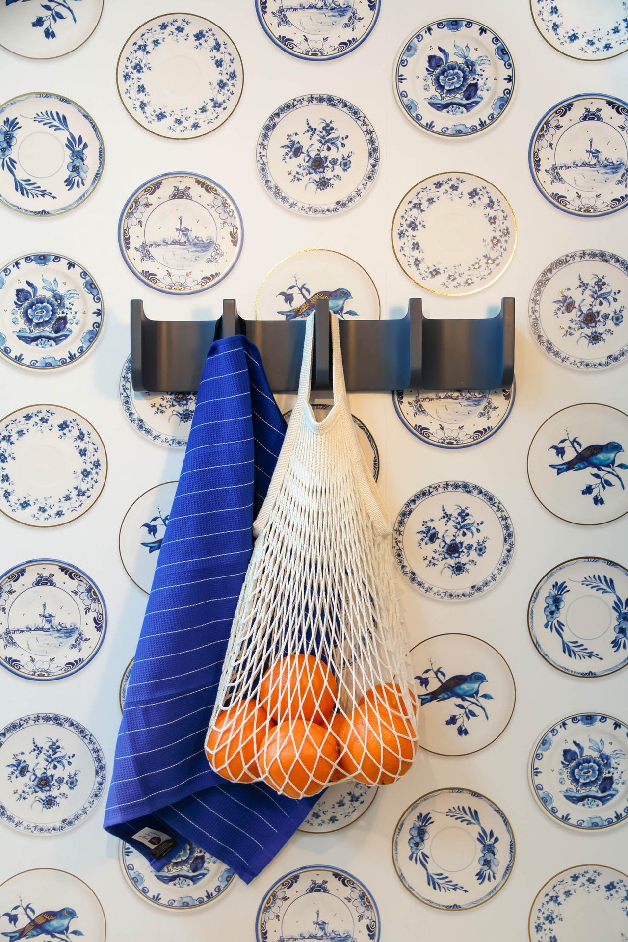 Studio Ditte Porselein Blauw & Goud (Versie 2024) Behang