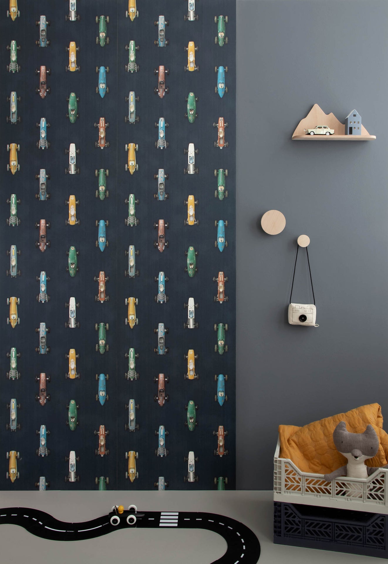 Studio Ditte Raceauto Donker Behang