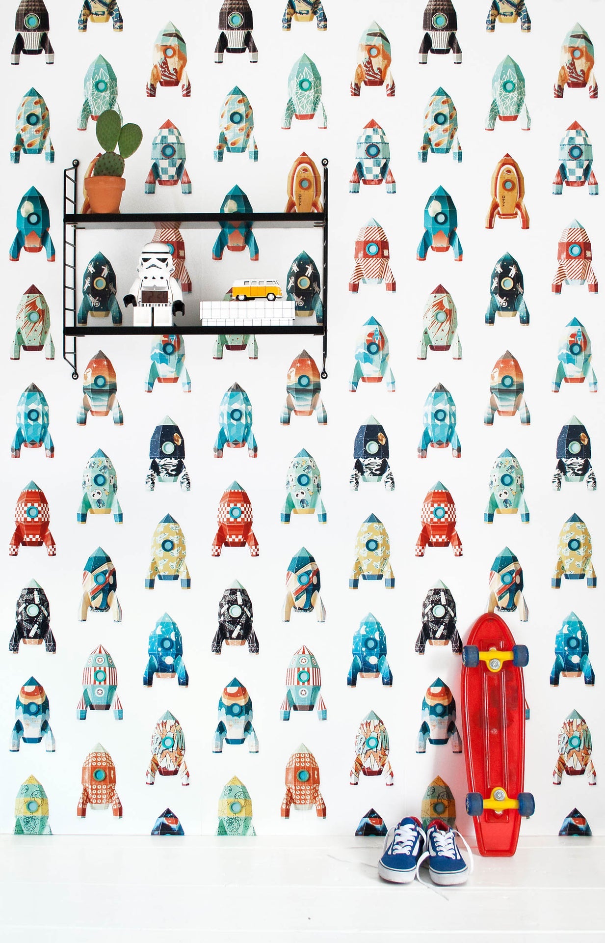 Studio Ditte Raket Old School Behang